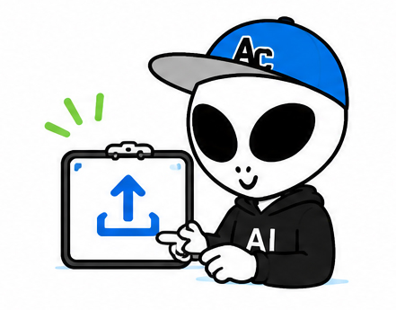 画像をアップロードするキャラクターイラスト